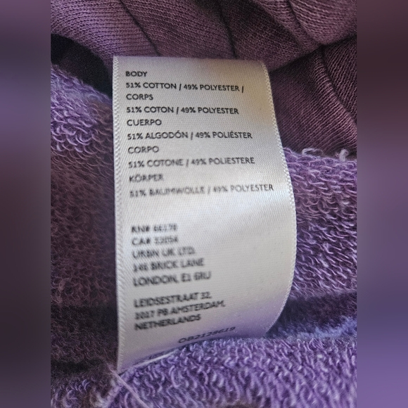 NWOT We The Free Venice V-Neck Sweatshirt In Lavender - Picture 11 of 12